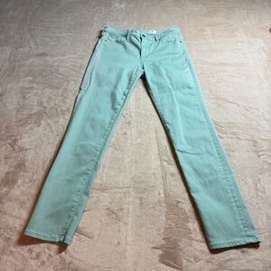 AG Adriano Goldschmied Prima Ankle Skinny Jeans Mint Women’s 28R Stretch Denim